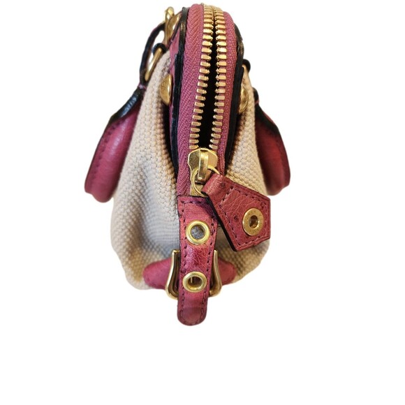 Louis Vuitton Toile Trianon Canvas and Raspberry Ostrich Sac de Nuit GM Bag - Picture 5 of 10